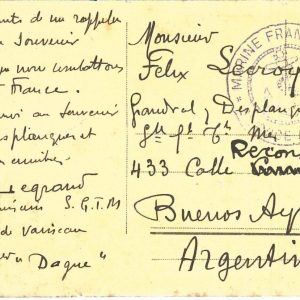 72102 -  MALTA - POSTAL HISTORY - POSTCARD with FRENCH stamp & Paquebot marks