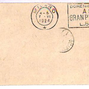 ai3861 - Italy - POSTAL HISTORY - Postmark on  Stationery - Horse Racing 1924