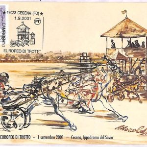 ai3864 - Italy - POSTAL HISTORY - Event Postcard - Horse Racing - CESENA  2001