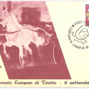 ai3865 - Italy - POSTAL HISTORY - Event Postcard - Horse Racing - CESENA - 1987