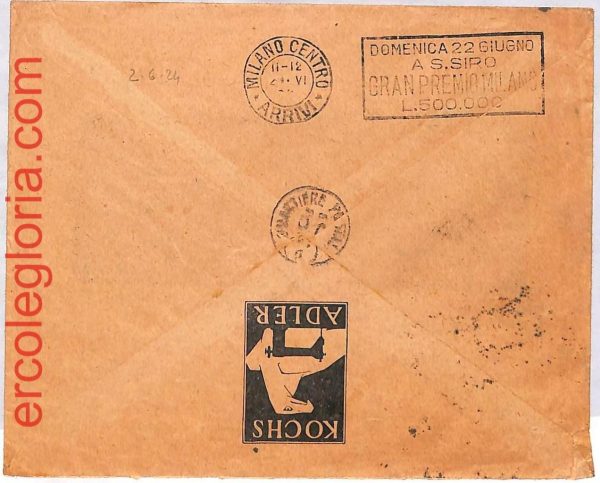 ai3868 - Germany - POSTAL HISTORY - Cover - Horse Racing - 1924