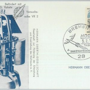 82829 - GERMANY Berlin - SPECIAL CARD:  Rocket Mail  1966