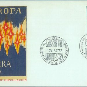86660 - ANDORRA - POSTAL HISTORY - OFFICIAL  FDC cover  1972  EUROPA CEPT