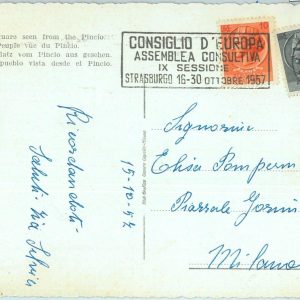 86654 - ITALY - POSTAL HISTORY - postmark on postcard 1967  EUROPA