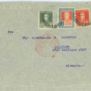 aa2975 - ARGENTINA - POSTAL HISTORY - Airmail COVER to  GERMANY  1933