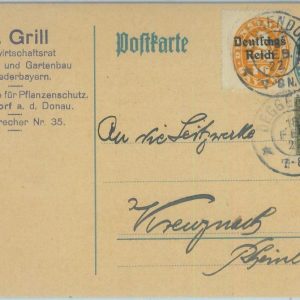 83543 - GERMANY: Bayern - POSTAL HISTORY - Stationery Card 1922 - Michel P128