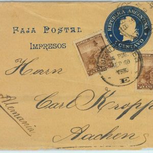93800 - ARGENTINA - POSTAL HISTORY - Stationery NEWSPAPER WRAPPER to GERMANY
