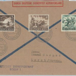 75239 - GERMANY Italy  - POSTAL HISTORY - COVER : Bolzano Alpenvorland  1944
