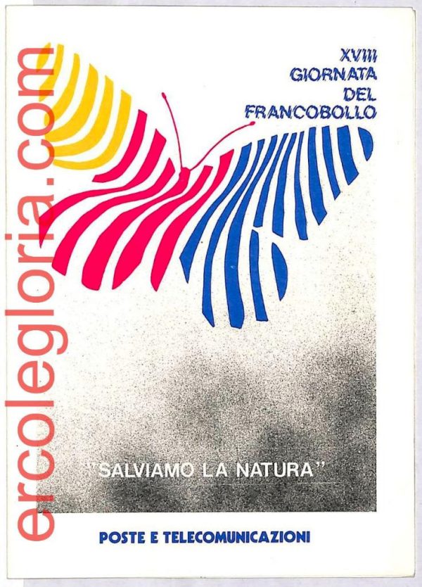 ai3386 - ITALIA -  POSTAL HISTORY - Card  - Butterflies - 1976