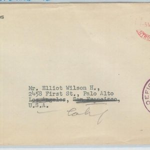 79011  - GUATEMALA - Postal HIistory -  Mechanical red postmark OVERSIZED COVER