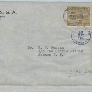 79019  - GUATEMALA - Postal HIistory -  OVERSIZED COVER 1938 - MAPS G Washington