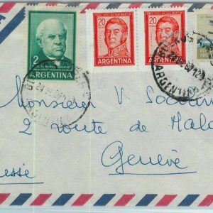 96865 -  ARGENTINA - POSTAL HISTORY -  Airmail COVER to SWITZERLAND  1967  $68