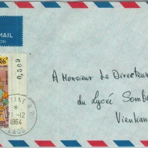 94391  - LAOS -  Postal History -  AIRMAIL COVER 1964  - Fairy Tales LEGENDS
