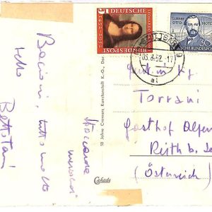 ai3503 - Germany -  POSTAL HISTORY - Postcard - ART,Leonardo da Vinci - 1952
