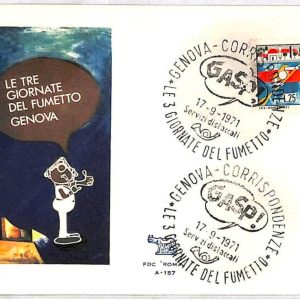ai3512 - Italy - POSTAL HISTORY - EVENT COVER - Comics  - 1971 GENOVA
