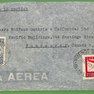 98662 - ARGENTINA - POSTAL HISTORY - Airmail COVER to CANADA Double censor 1942