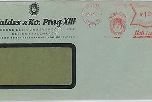 61144  - BOHEMIA MORAVIA - POSTAL HISTORY - POSTMARK on COVER 1941 - TEXTILES