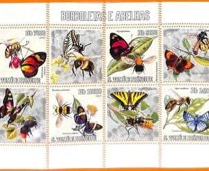 A6613 - SAO TOME & PRINCIPE, ERROR, 2006, MISSPERF MINIATURE SHEET: Butterflies