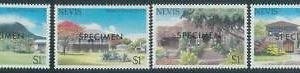 78435c  -  NEVIS  - STAMPS:  ARCHITECTURE  4 values MNH - Overprinted SPECIMEN