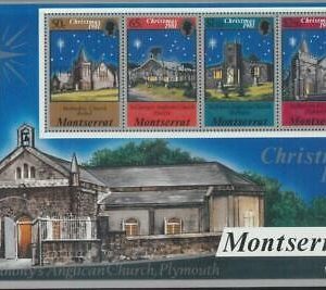 78439 - MONTSERRAT - STAMP: XMAS Religion S/S  MNH - Overprinted SPECIMEN  1981