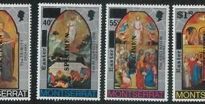78441 - MONTSERRAT - STAMP:  XMAS Religion 4 values MNH - Overprinted SPECIMEN