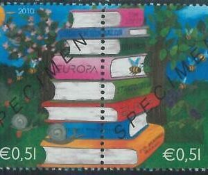 78447 - CYPRUS - STAMPS -  Europa  BOOKS bees  2010 2 values MNH -  SPECIMEN