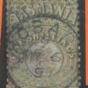 78506 -  AUSTRALIA : Tasmania - STAMP  -  Postal FISCAL STAMP  # F15 used! LUX