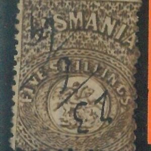 78504 -  AUSTRALIA : Tasmania - STAMP  -  Postal FISCAL STAMP  # F14 used!