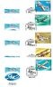 AIRPLANE AEROPLANE AVIATION - 5 FDC : RUSSIA USSR 1985