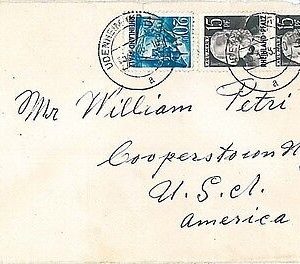 GERMANY: Rheinland-Pfalz  -  POSTAL HISTORY:  COVER from UDENHEIM to USA 1949