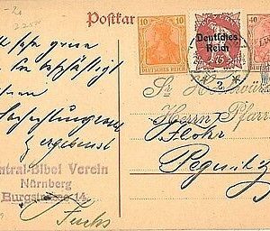 10667 - GERMANY  REICH / Bayern - POSTAL HISTORY - STATIONERY Card  1915 - NICE!