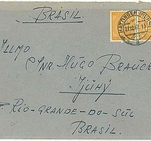 10680 - GERMANY - POSTAL HISTORY - Error stamp on COVER to BRAZIL - 1947 - NICE!