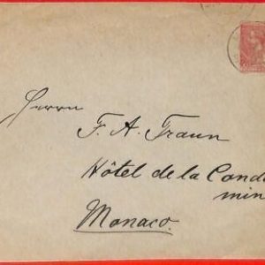 aa0995 - MONACO - Postal History - POSTAL STATIONERY COVER 1889