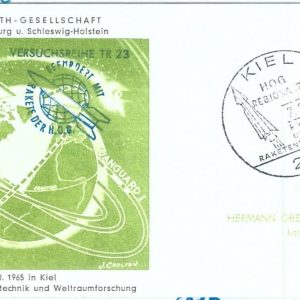 72195 - GERMANY - POSTAL HISTORY - SPECIAL CARD  -  SPACE: Rocket Mail  1965