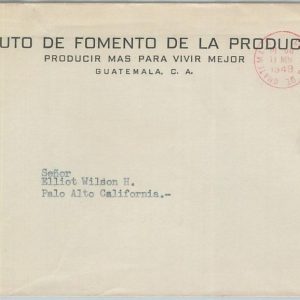 79097 - GUATEMALA -  POSTAL HISTORY - PROPAGANDA Postmark on COVER 1949