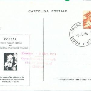 72192 - ITALY - Postal History - Special postcard - Galileo Galilei SPACE 1964