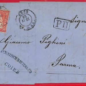 ai5716 - SWITZERLAND - Postal History  - EARLY COVER from Chur - 25.6.65