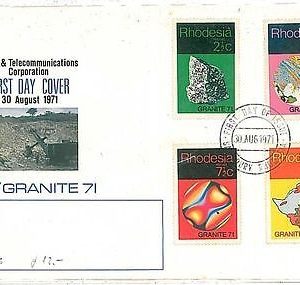 MINERALS - FDC COVER: RHODESIA 1971