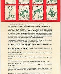 56609 - COLOMBIA - OFFICIAL Postal information leaflet FOOTBALL baseball 1971
