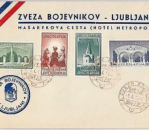 56358 - YUGOSLAVIA -  POSTAL HISTORY: Michel 433/436 on  COVER  01.01.1941