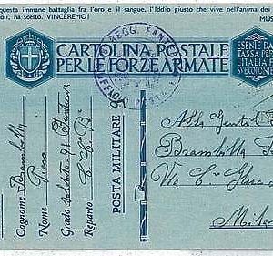GOLD  BLOOD : POSTAL HISTORY - MILITARY POSTAL STATIONERY : ITALY 1942