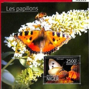 A1393 Niger - ERROR МISSPERF 2014  Butterflies Бабочки Насекомые Insects
