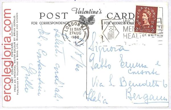 ai3535 - Great Britain - POSTAL HISTORY - Postmark MENTAL HEALTH MEDICINE - 1960