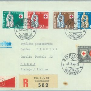 89942 - SWITZERLAND  - Postal History - COVER 1957  Medicine RED CROSS