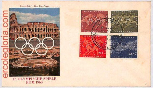 ai3664 - Germany - POSTAL HISTORY - FDC - Olympic Games - 1960
