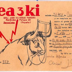 ai3767 - Spain - POSTAL HISTORY -  Radio Card -Barcelona -  1955