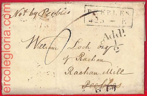ai5790 - GB - Postal History -PREPHILATELIC COVER from  Edinburgh  1835