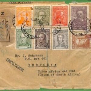98712 - ARGENTINA - POSTAL HISTORY - censored COVER  to  SOUTH AFRICA - 1942