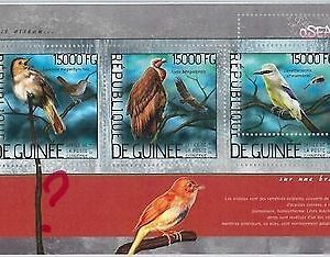 GUINEA - ERROR, 2014 MISSPERF SHEET: BIRDS, ANIMALS, FAUNA