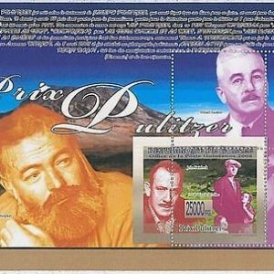 FRENCH GUINEA - ERROR, 2008 MISPERF SHEET: Pulitzer Prize, Literature, Hemingway